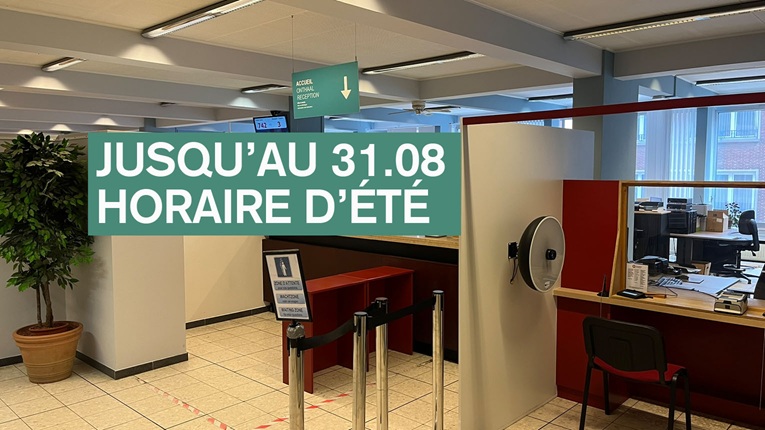 jusqu'au 31.08 - horaire d'été